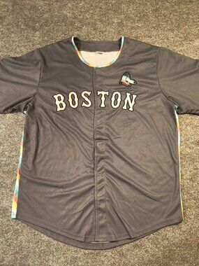 Boston Red Sox Pride Night Promo Jersey | Adult Large | Round Red